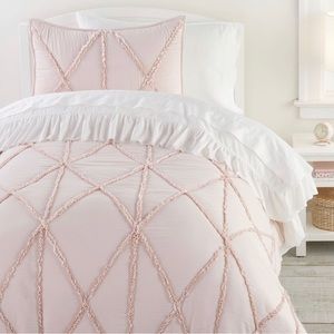 Pottery Barn Kids Pink Ruffle Twin Quilt